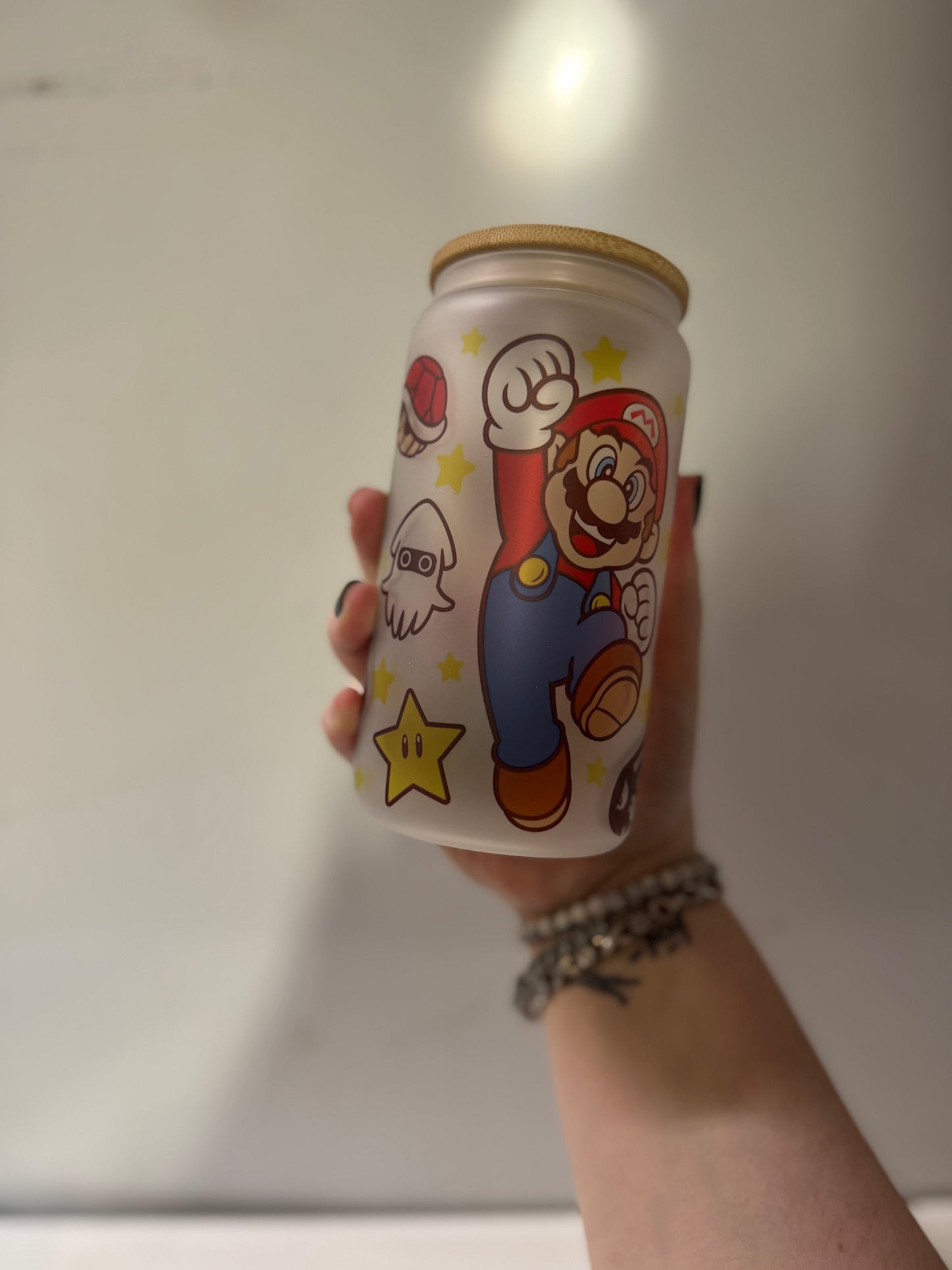 Gaming frosted glass cup