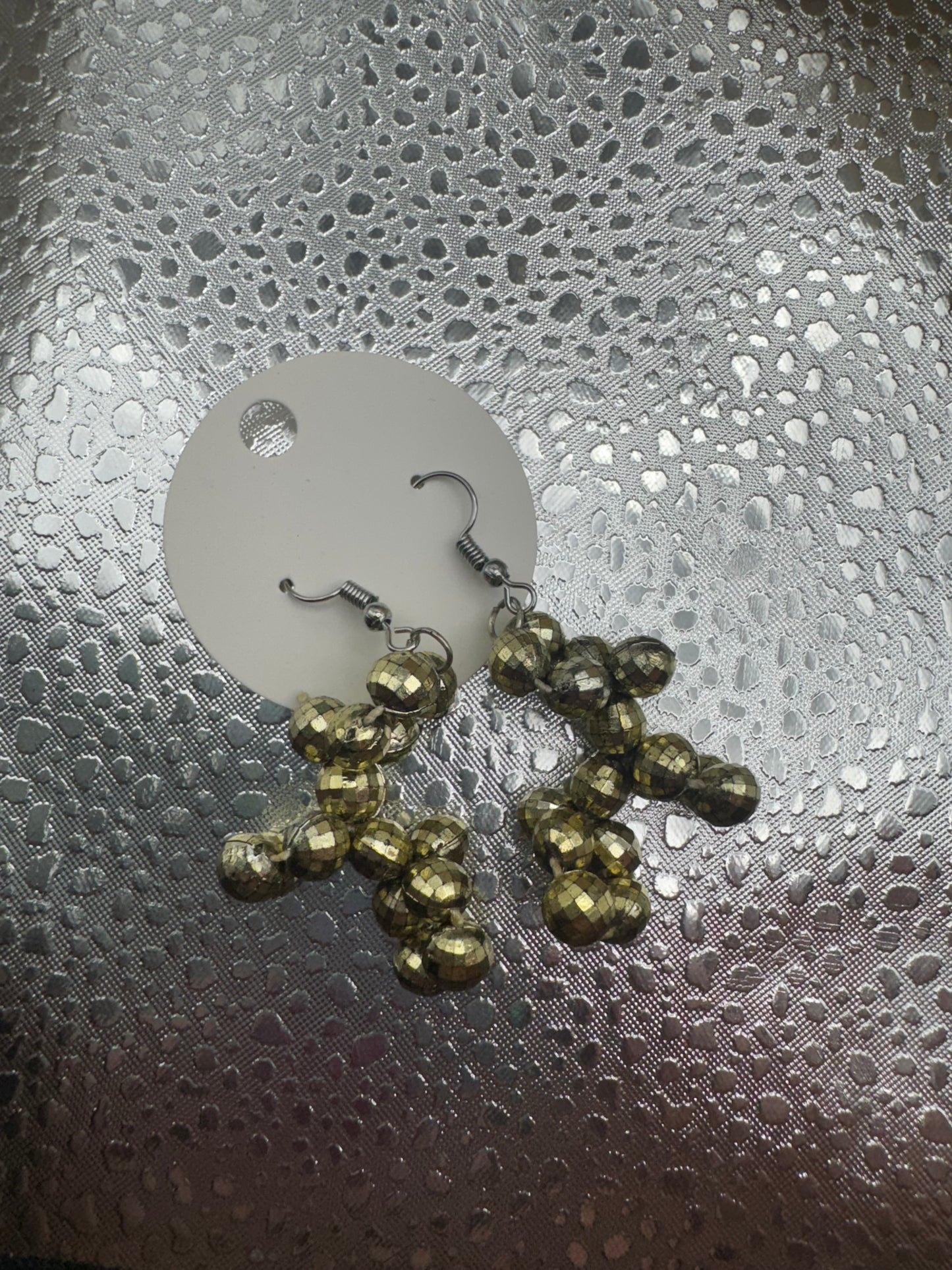Bead ballon dog earrings