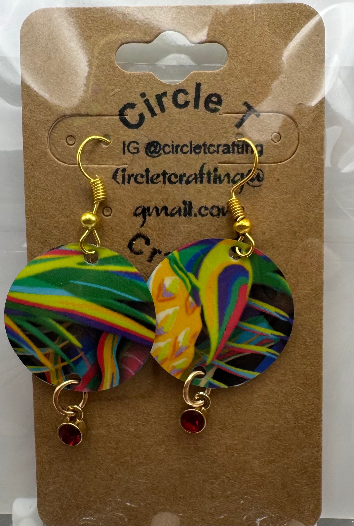 Recycled can earrings