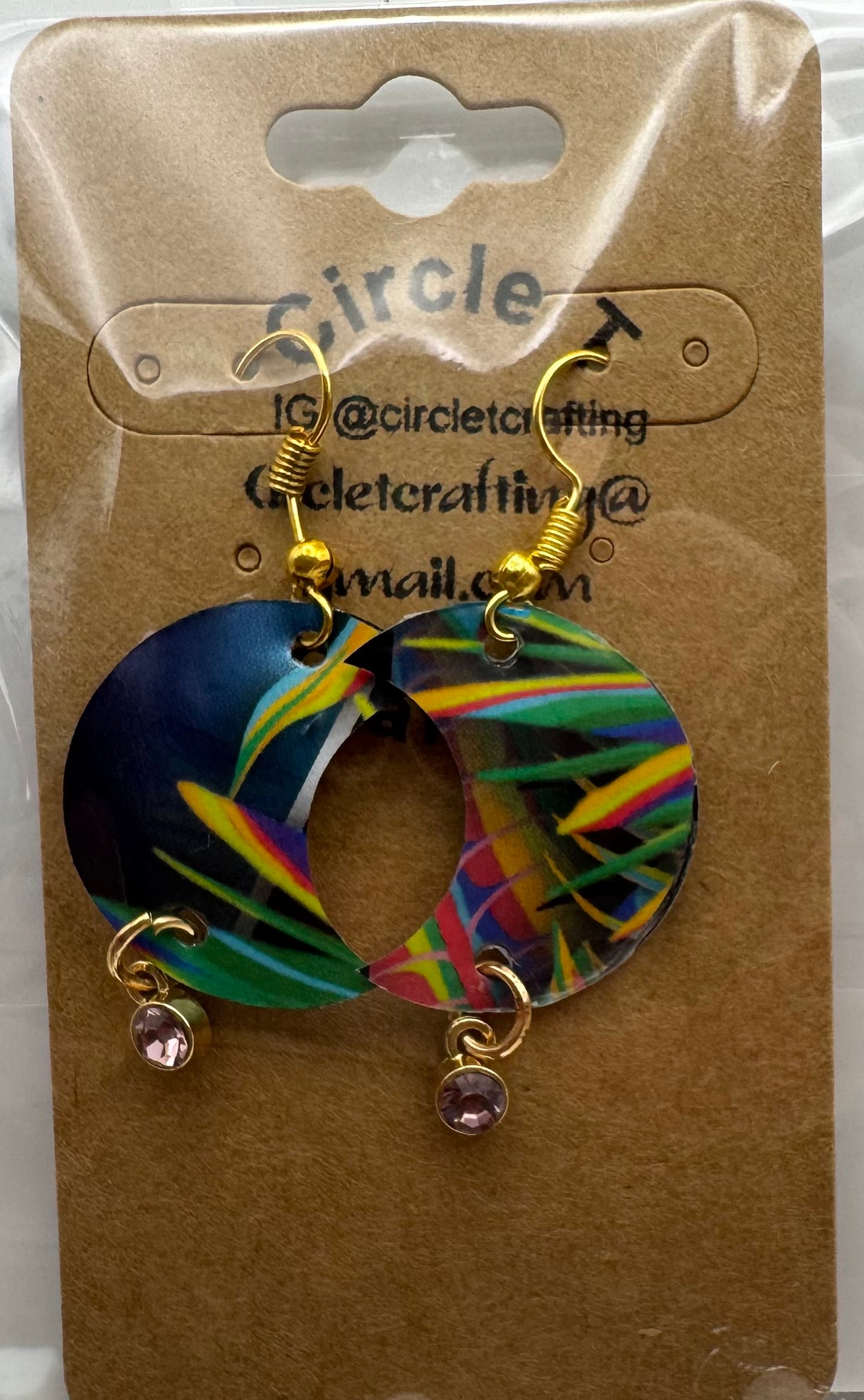Recycled can earrings