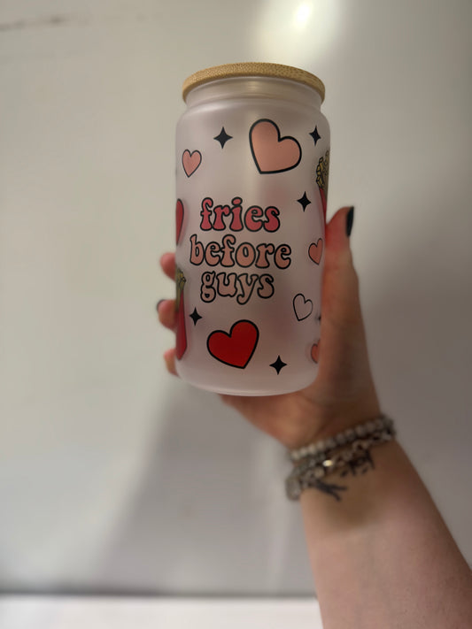Fries before guys frosted cups