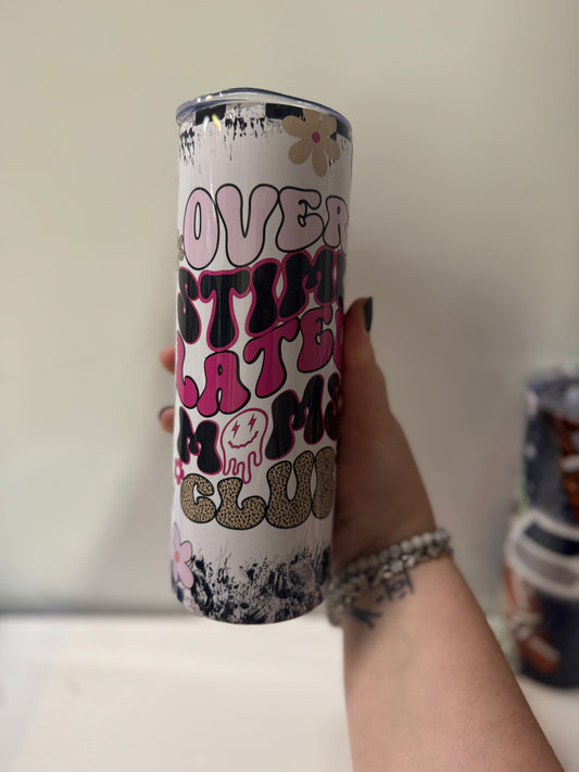 Overstimulated mom metal tumbler