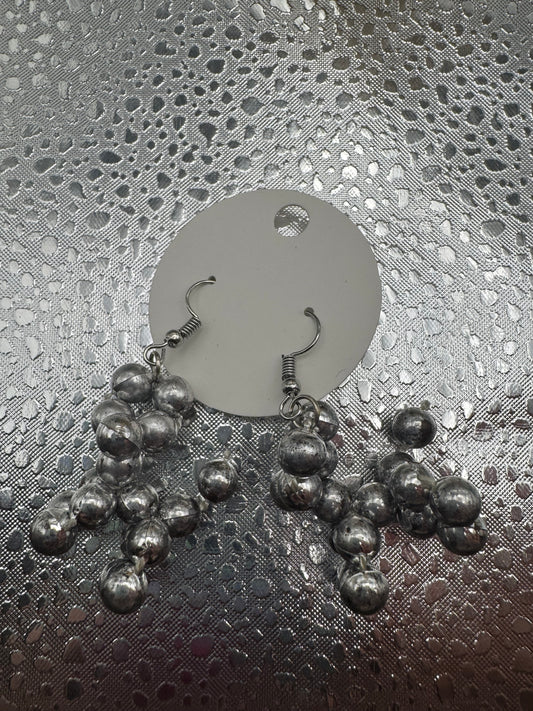 Bead ballon dog earrings